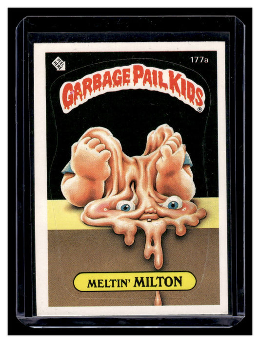 1986 Topps Garbage Pail Kids Meltin' Milton 177a