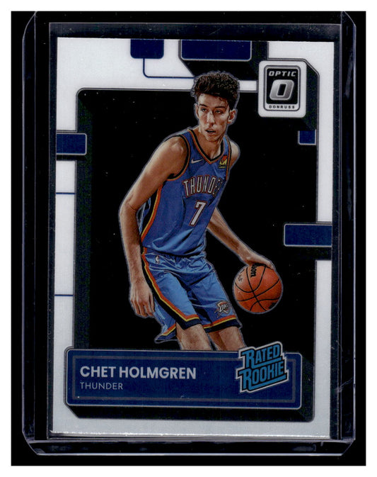 2022-23 Donruss Optic "Rated Rookies" #208 Chet Holmgren Rookie RC (Oklahoma Thunder)