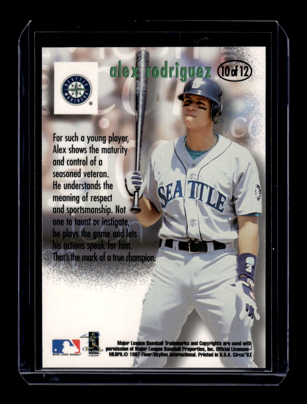 1997 Circa Icons #10 Alex Rodriguez (Seattle Mariners)