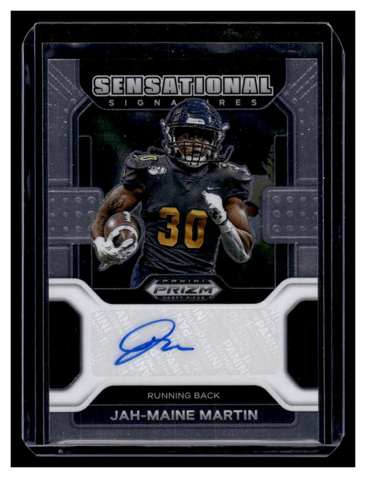 2022 Panini Prizm Draft Picks Autographs Silver #61 Jah-Maine Martin