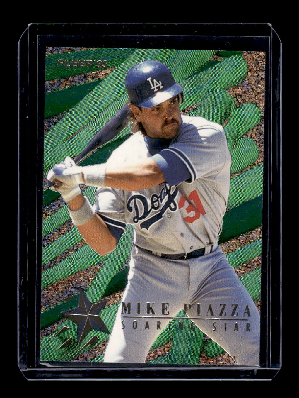 1995 Fleer Update "Soaring Stars" #8 Mike Piazza (Los Angeles Dodgers)