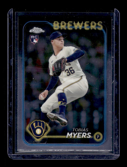 2024 Topps Chrome Update #USC25 Tobias Myers (RC) (Milwaukee Brewers)