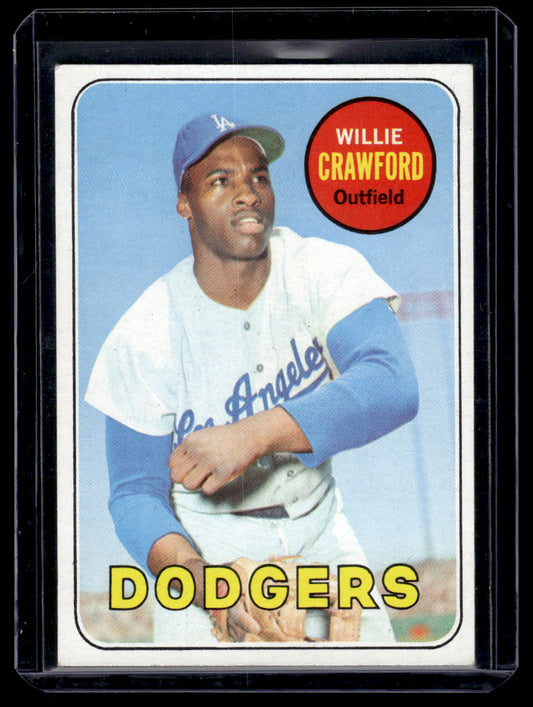 1969 Topps #327 Willie Crawford (Los Angeles Dodgers)