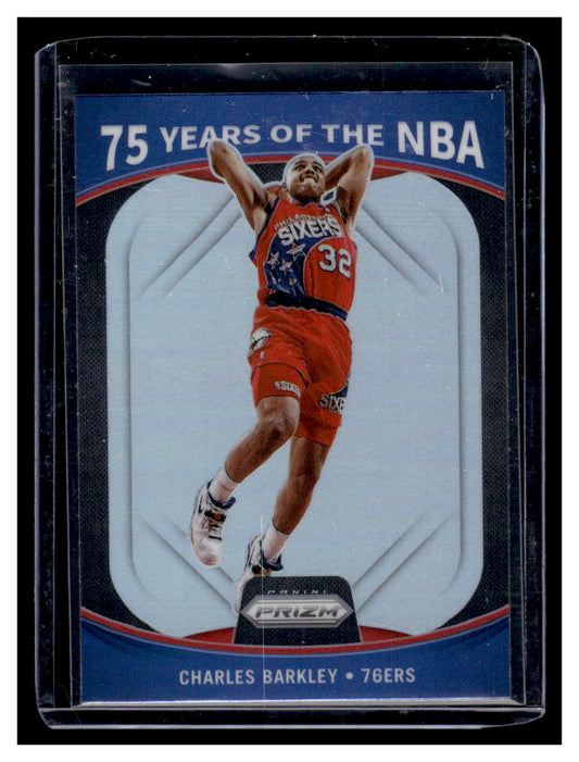 2021-22 Donruss Optic Prizm "75 Years of the NBA" #11 Charles Barkley (Philadelphia 76ers)