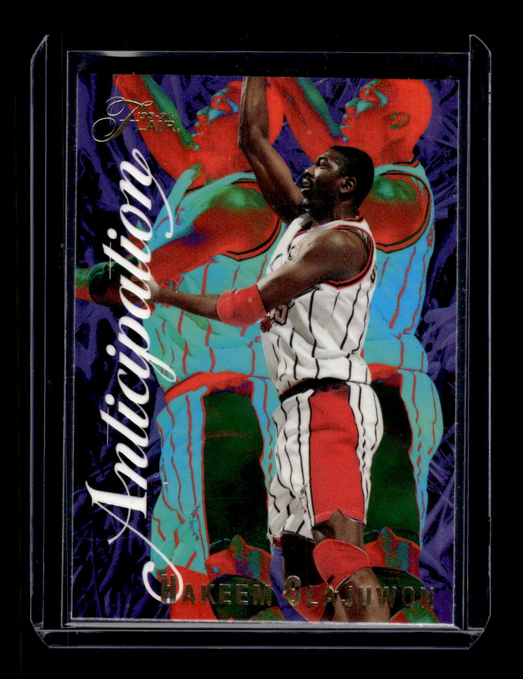 1995-96 Flair Anticipation #6 Hakeem Olajuwon (Houston Rockets)