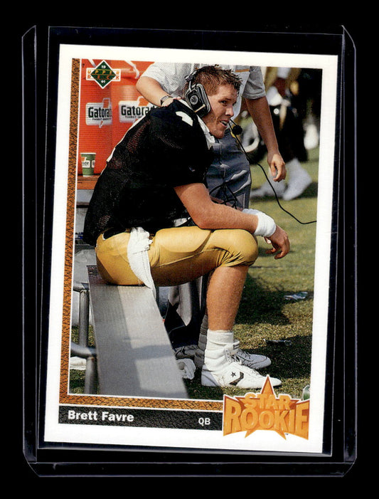 1991 Upper Deck Rookie Card #13 Brett Favre (Atlanta Falcons)