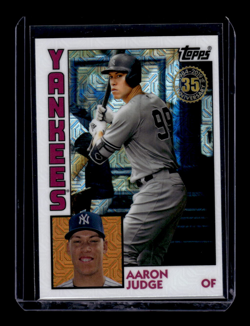 2019 Topps '84 Topps Silver Pack Chrome Mojo #T8418 Aaron Judge (New York Yankees)