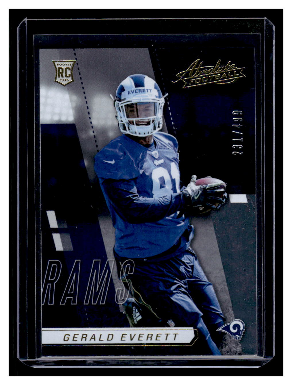 2017 Panini Absolute #156 Gerald Everett #'d /499 (Los Angeles Rams)