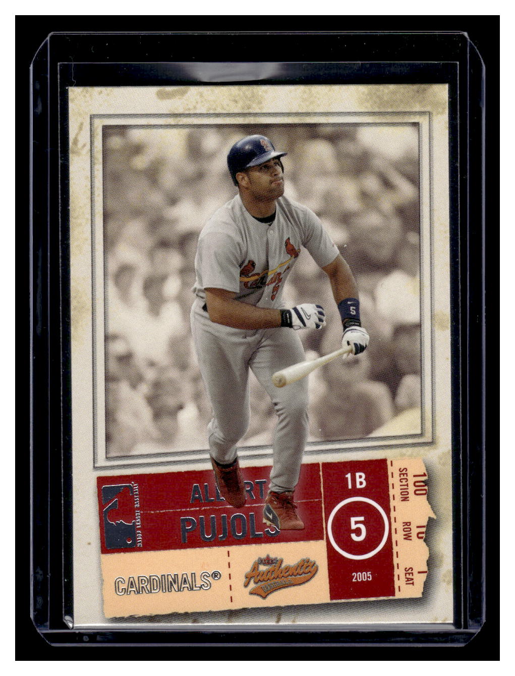 2005 Fleer Authentix #1 Albert Pujols (St. Louis Cardinals)