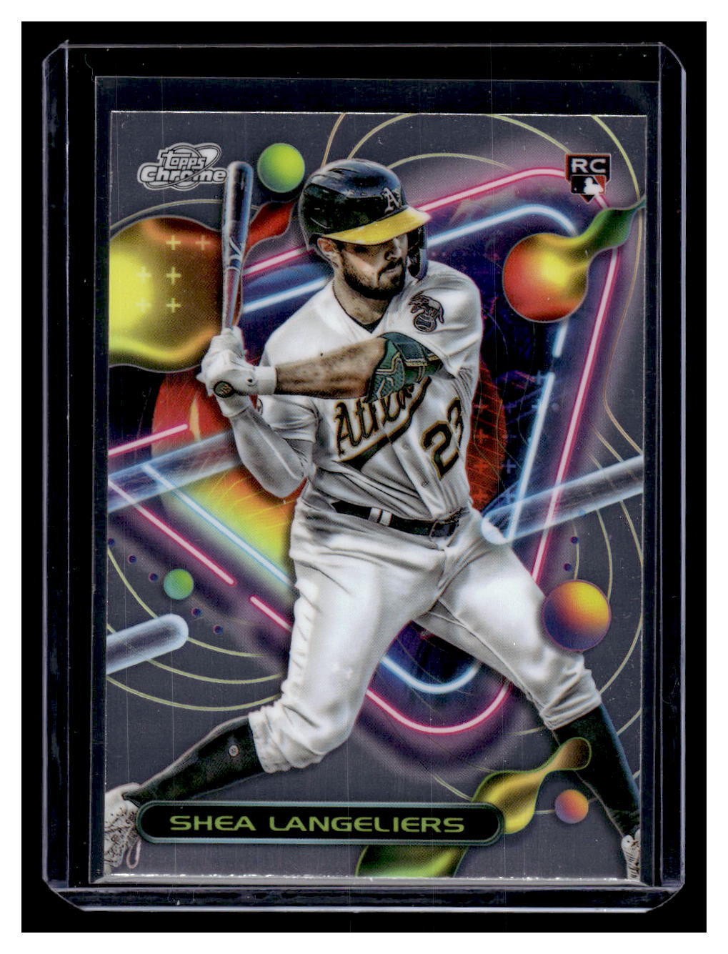 2023 Topps Chrome Cosmic #51 Shea Langeliers Rookie RC (Oakland A's)