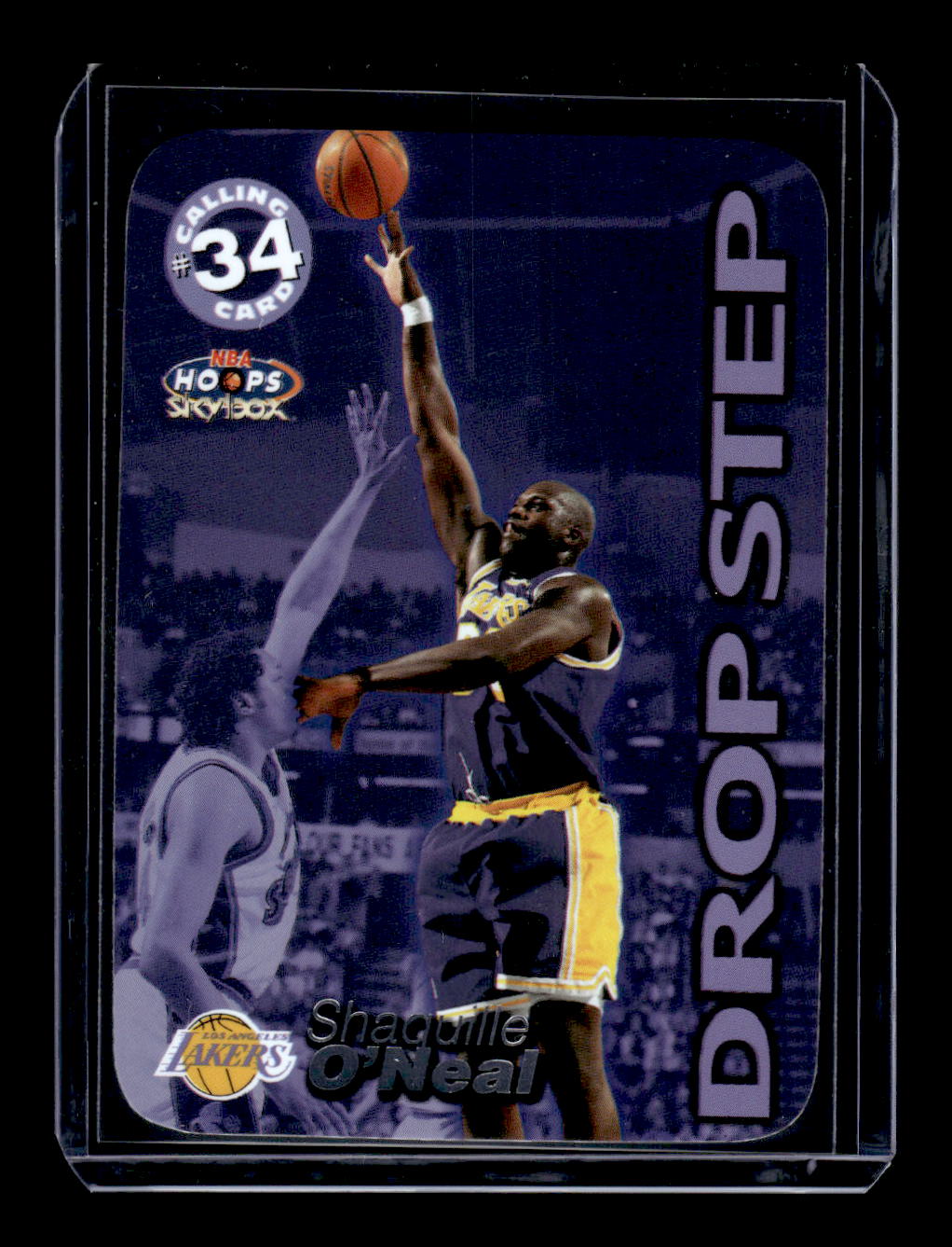 1999 Skybox Hoops #9 "Drop Step" Insert Shaquille O'Neal (Los Angeles Lakers)