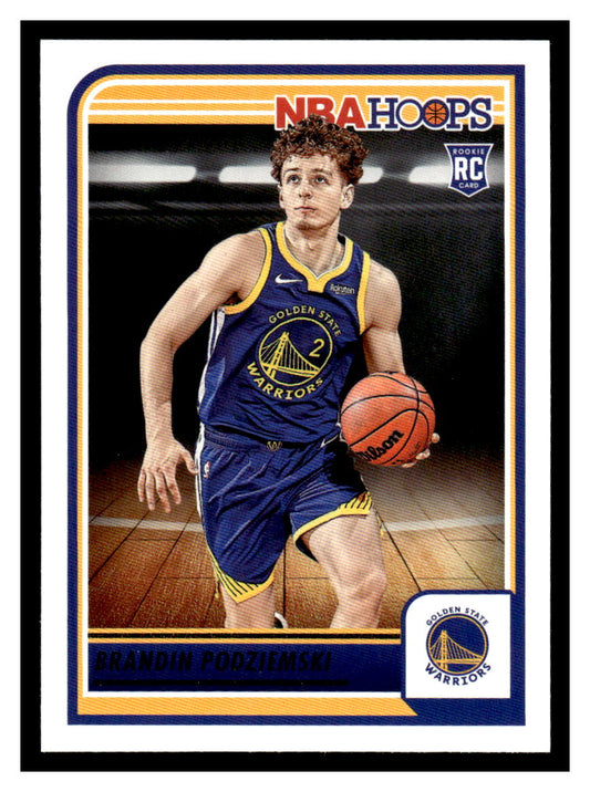 2023-24 NBA Hoops #264 Brandin Podziemski Rookie RC (Golden State Warriors)