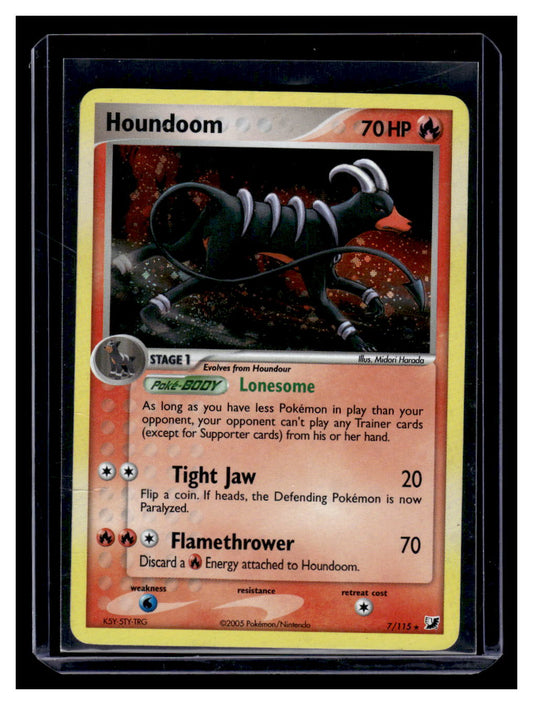 2005 Pokemon Unseen Forces Holo Houndoom #7