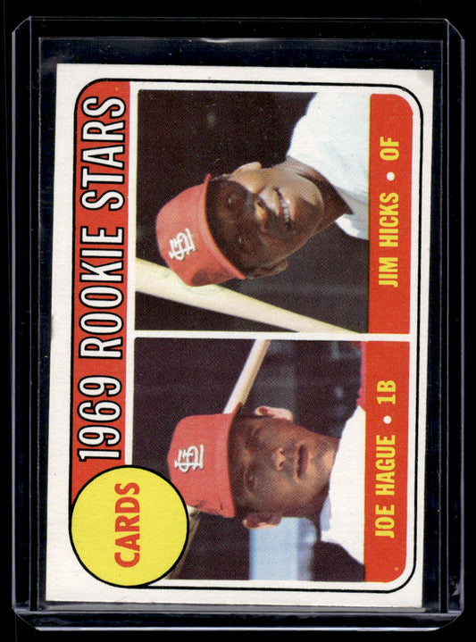 1969 Topps #559 "1969 Rookie Stars" (Joe Hague / Jim Hicks) RC