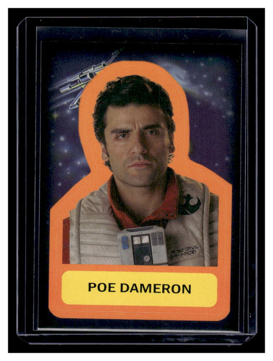 2015 Topps Star Wars Journey to The Force Awakens Stickers Poe Dameron #S-6