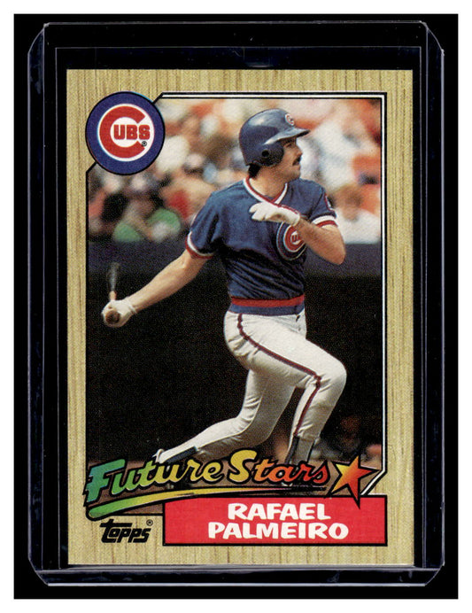 1987 Topps #634 "Future Stars" Rafael Palmeiro (Chicago Cubs)