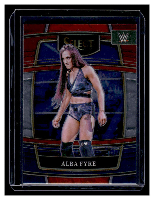 2022 Panini Select WWE Concourse Red and Blue Alba Fyre Rookie RC #2