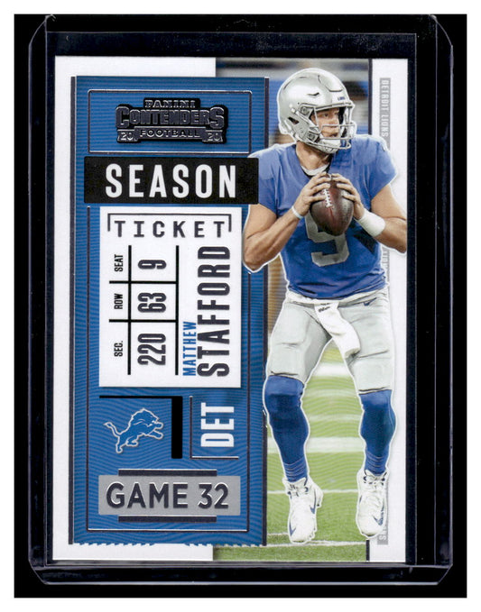 2020 Panini Contenders #66 Matthew Stafford (Detroit Lions)