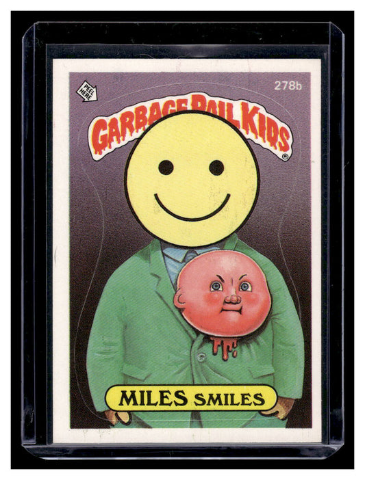 1987 Topps Garbage Pail Kids Miles Smiles 278b