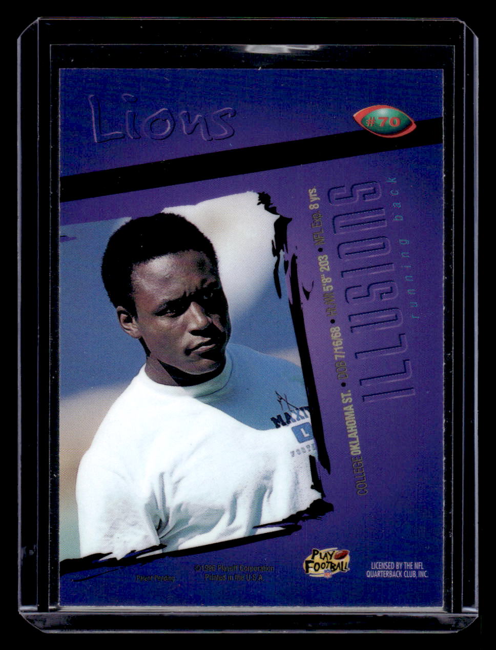 1996 Playoff Illusions #70 Barry Sanders (Detroit Lions)