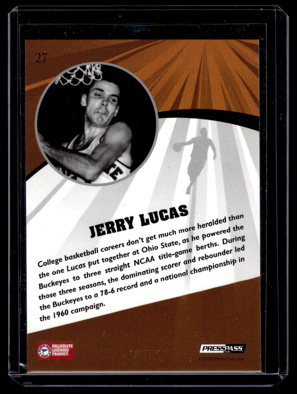 2009 Press Pass Fusion Gold #27 Jerry Lucas #'d /50 (Warriors)