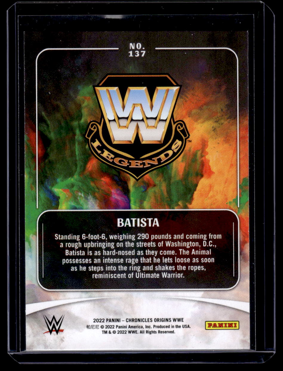 2022 Panini Chronicles Origins WWE Batista Card #137