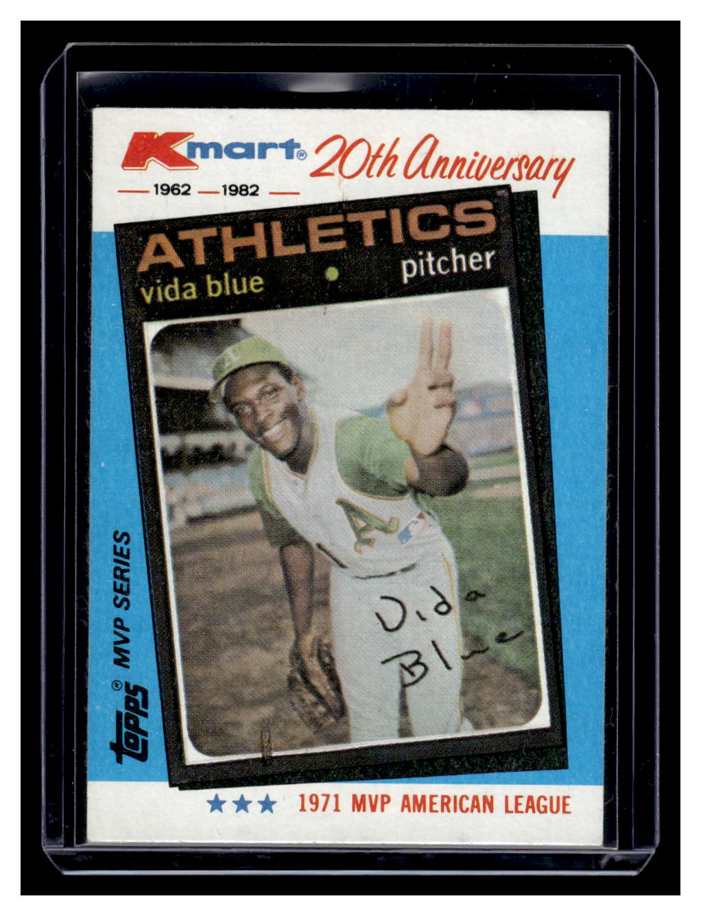 1982 Topps Kmart 20th Anniversary #19 Vida Blue (Oakland A's)