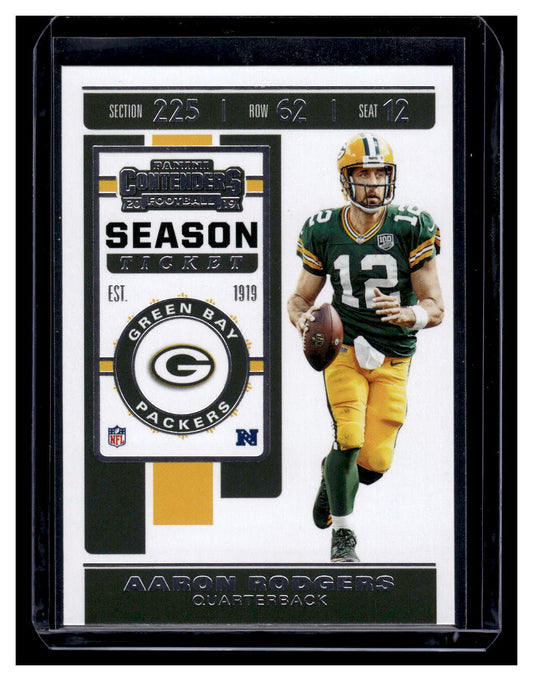 2019 Panini Contenders #66 Aaron Rodgers (Green Bay Packers)