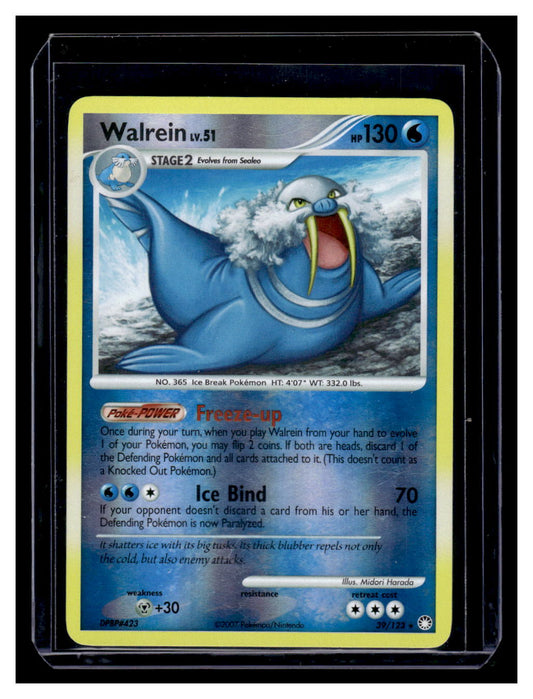 2007 Pokemon Mysterious Treasures Walrein Reverse Holo #39