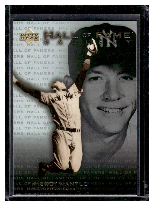 2001 Upper Deck Hall of Famers "HOF Gallery" #G7 Mickey Mantle (New York Yankees)