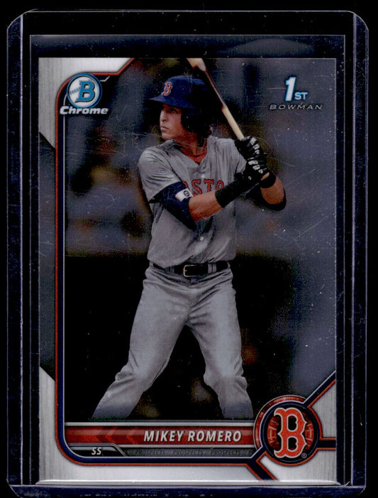 2022 Bowman Draft Chrome #BDC-42 Mikey Romero (Boston Red Sox)