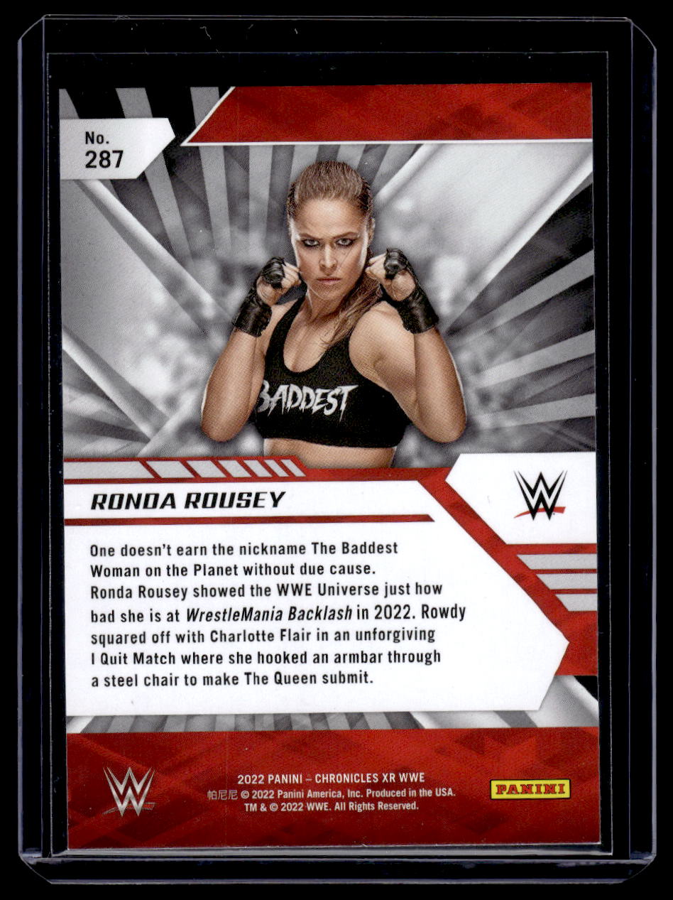 2022 Panini Chronicles WWE XR Bronze Ronda Rousey #287