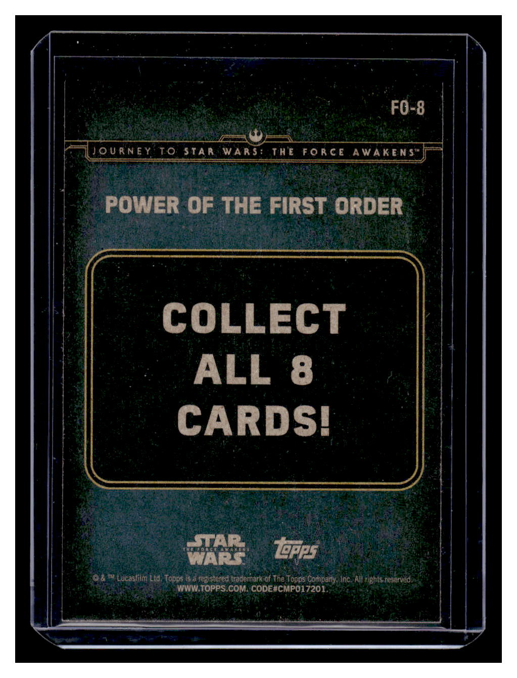 2015 Star Wars Journey to The Force Awakens Power First Order The First Order #FO-8