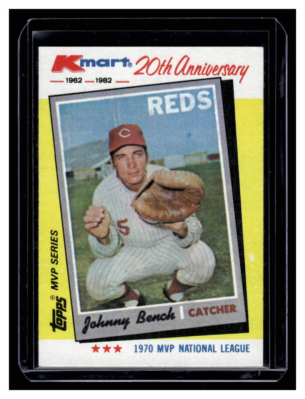 1982 Topps Kmart 20th Anniversary #18 Johnny Bench (Cincinnati Reds)