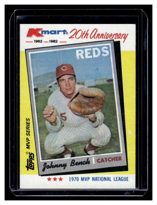 1982 Topps Kmart 20th Anniversary #18 Johnny Bench (Cincinnati Reds)