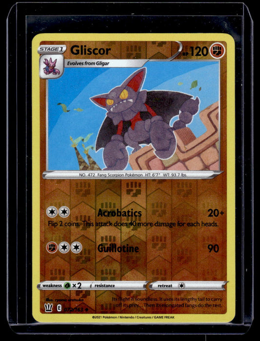 2021 Pokemon Battle Styles Gliscor Reverse Holo Card #72