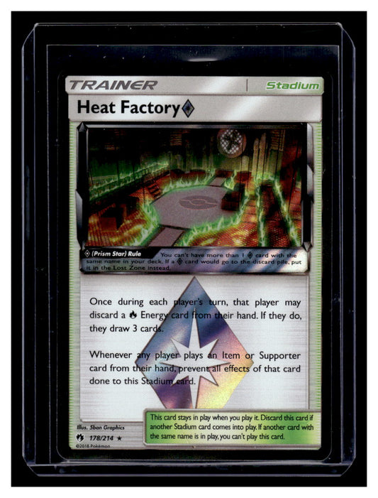 2018 Pokemon Lost Thunder Heat Factory Holo #178