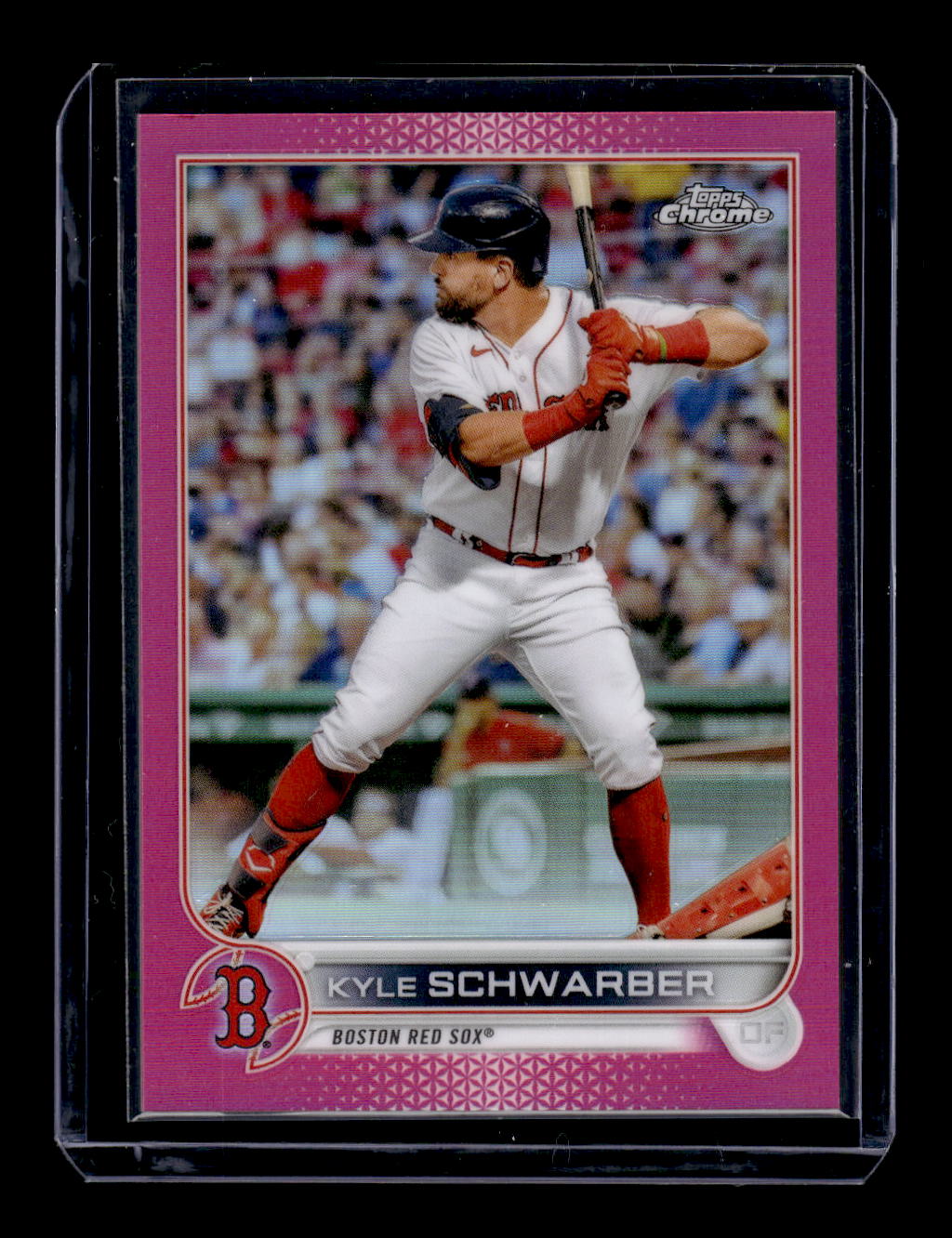 2022 Topps Chrome "Pink Refractor" #110 Kyle Schwarber (Boston Red Sox)