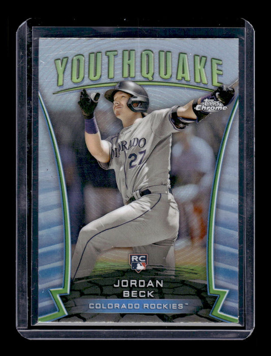 2024 Topps Chrome Update Series "Youthquake" #YQ-73 Jordan Beck RC (Colorado Rockies)