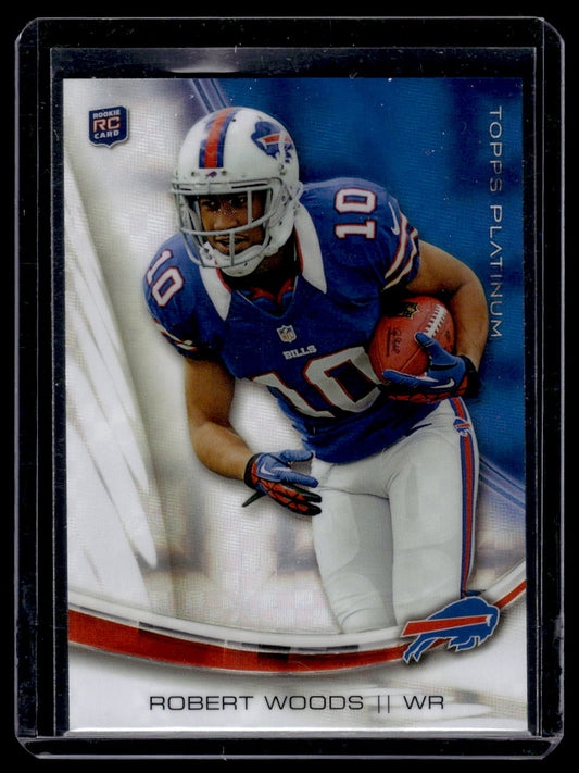 2013 Topps Platinum Rookie Card #128 Robert Woods XFractor (Buffalo Bills)