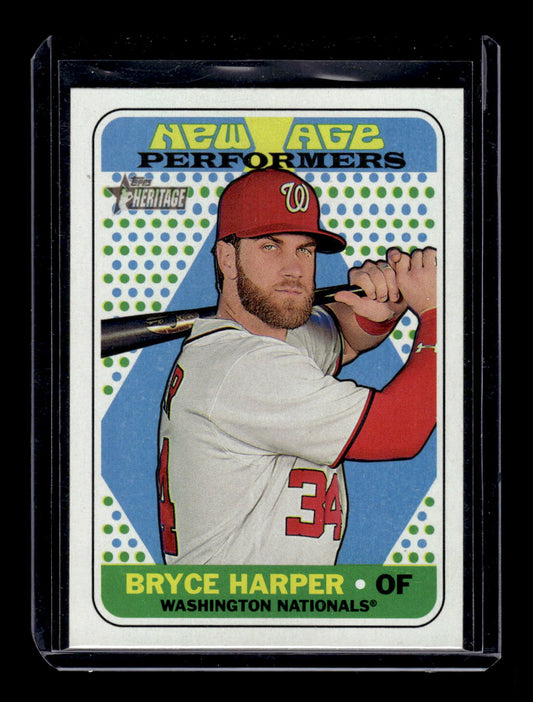 2018 Topps Heritage "New Age Performers" #NAP-8 Bryce Harper (Washington Nationals)