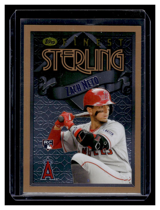 2023 Topps Finest "Sterling" #38 Zach Neto Rookie RC (Los Angeles Angels)