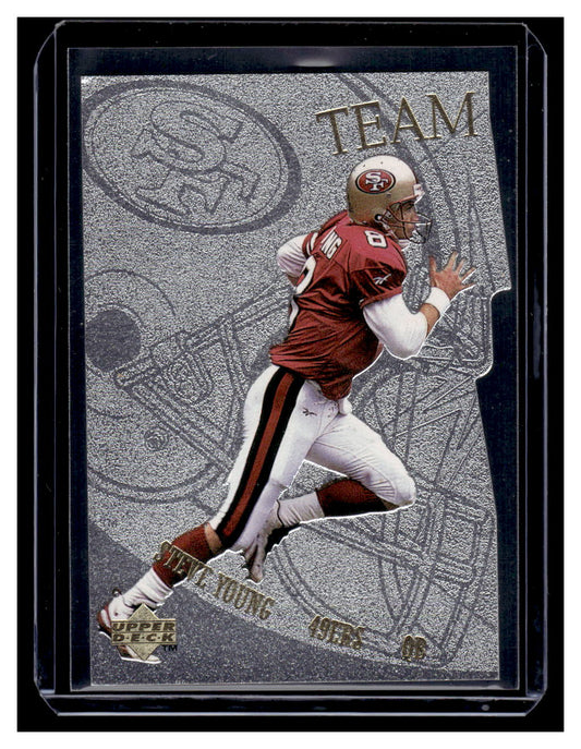 1997 Upper Deck "Team Mates" #TM51 Steve Young (San Francisco 49ers)