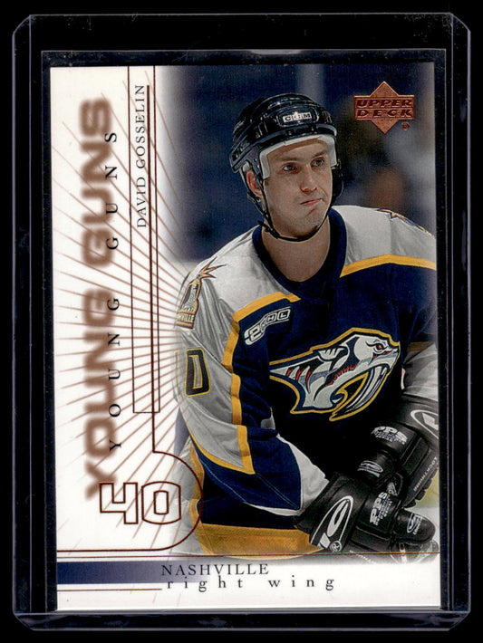 2000 Upper Deck #186 David Gosselin (Nashville Predators)