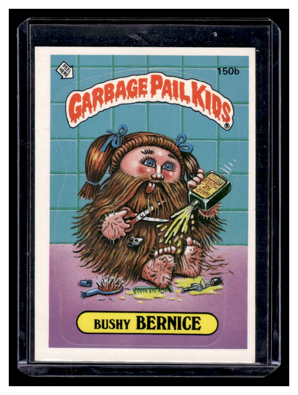 1986 Topps Garbage Pail Kids Bushy Bernice 150b