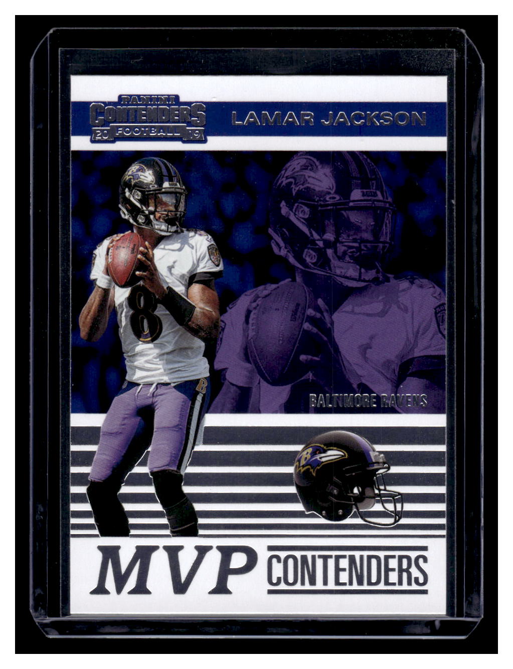 2019 Panini Contenders "MVP Contenders" #MPV-LJ Lamar Jackson (Baltimore Ravens)