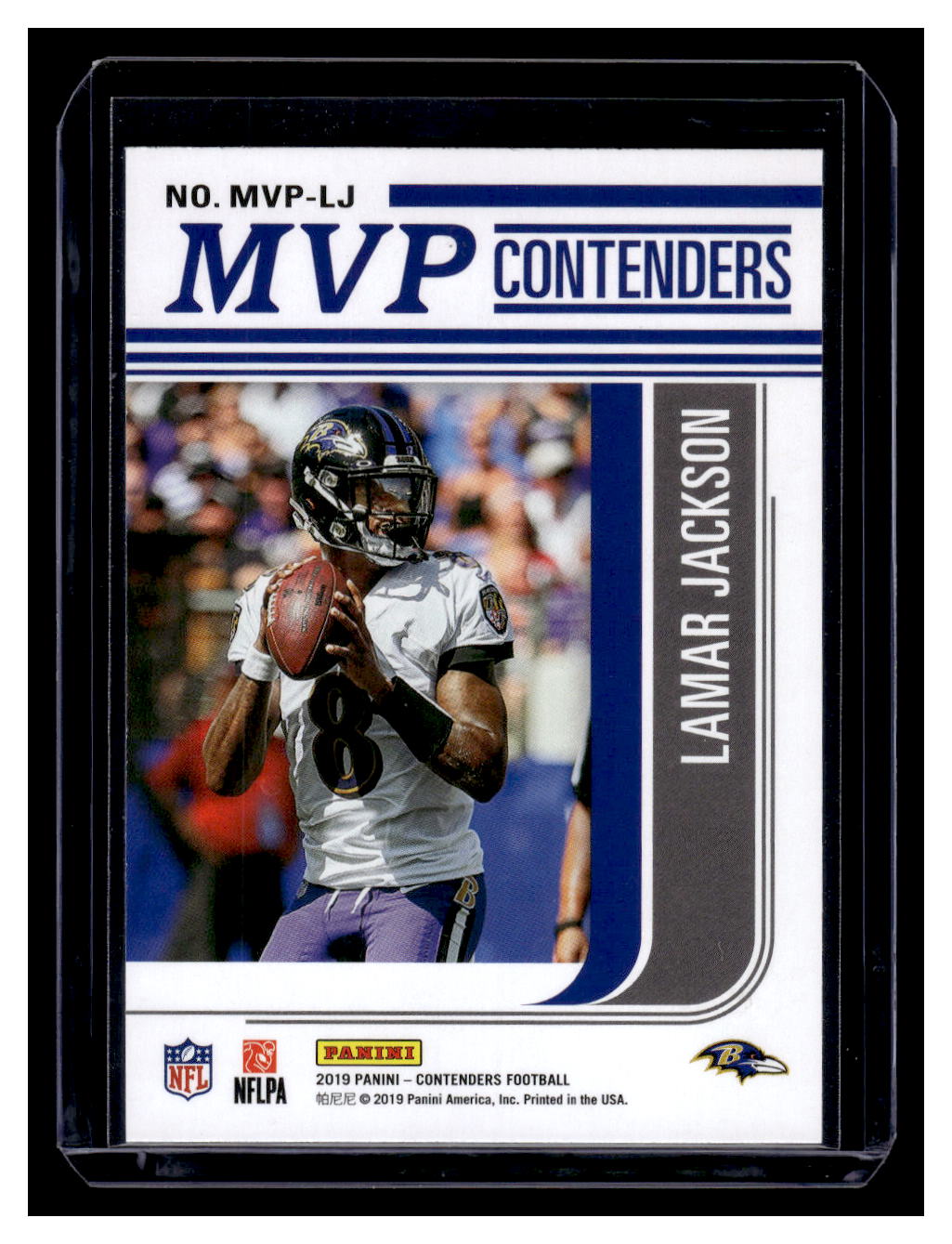 2019 Panini Contenders "MVP Contenders" #MPV-LJ Lamar Jackson (Baltimore Ravens)