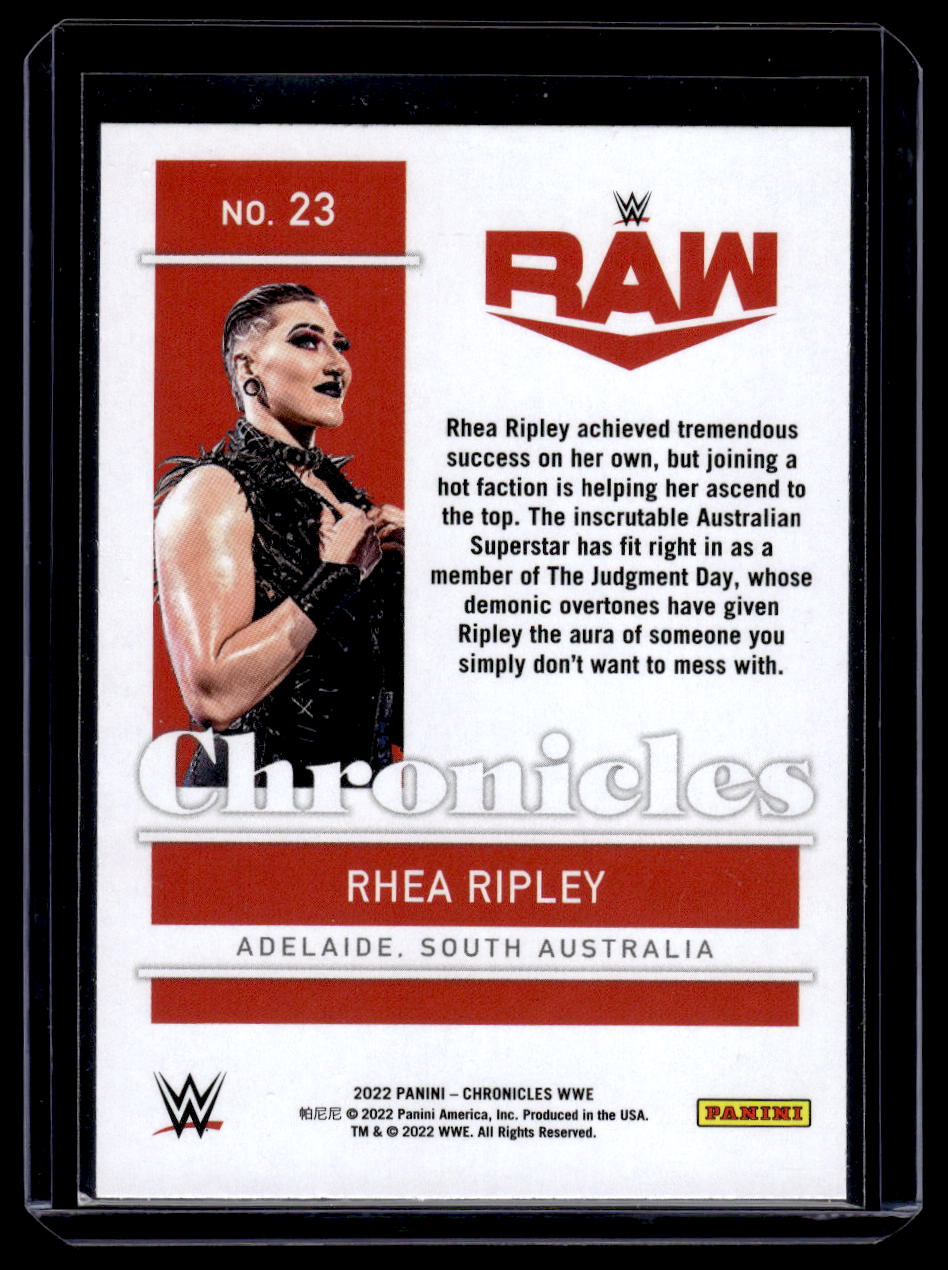 2022 Panini Chronicles WWE Rhea Ripley #23