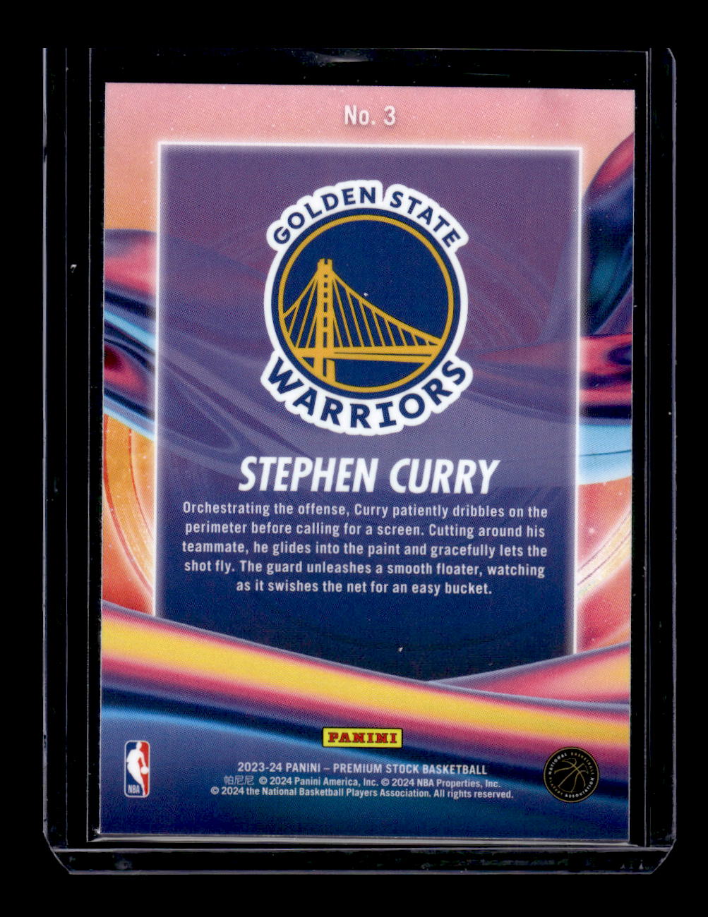 2023-24 Hoops Premium Stock Anti Gravity #3 Stephen Curry (Golden State Warriors)