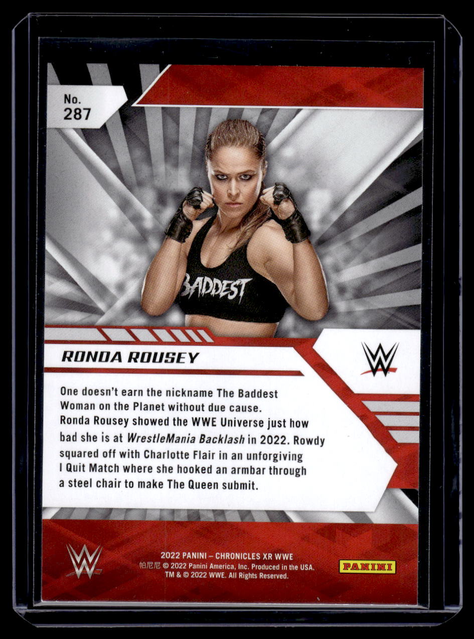 2022 Panini Chronicles WWE XR Ronda Rousey #287